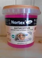 антисептик нортекс-люкс д/древесины, п/э ведро 0,9 кг, норт