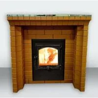 портал для банной печи термофор, красный