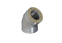 колено феррум утепленное угол 135° нержавеющее (430/0,5мм)/оцинкованное ф135/200 по воде