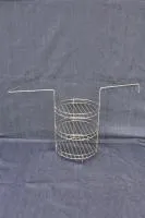 этажерка для тандыра 3-х ярусная d250 h330 мм с ручками и внутр. доп. кольцом нск