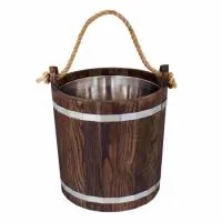 запарник 20л с нержавеющей вставкой woodson дуб в темном