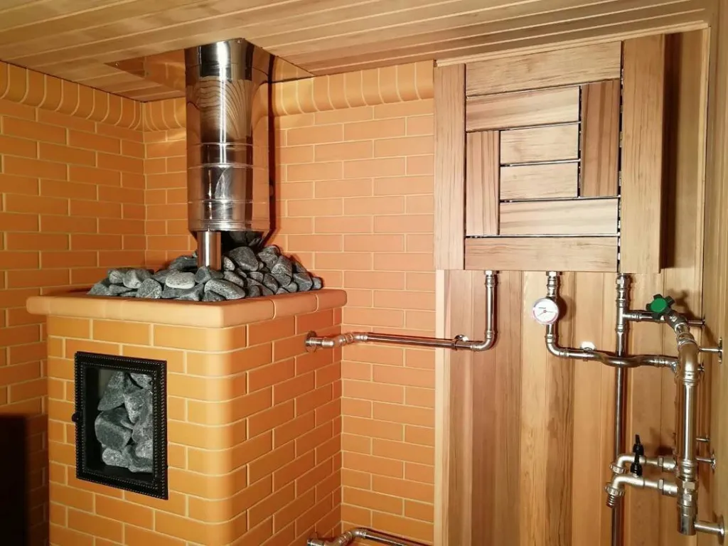 Кирпичная печь для бани
